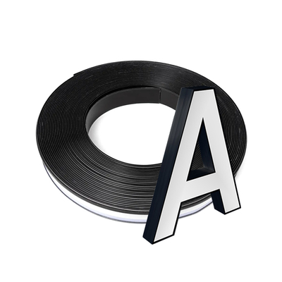 Niestandardowe litery Channelume Strip Złoty Perforated Aluminium Trim Cap