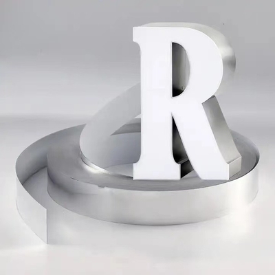 Led Signboard Aluminium Trim Cap For Channel Letter Trim Cap Roll