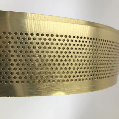 Złota taśma aluminiowa z złożonym krawędziem, znak słowny, szczotkowany taśma aluminiowa