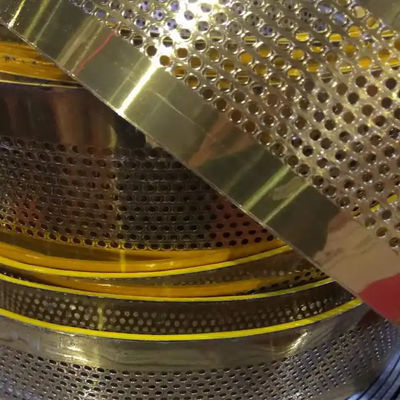 Złota taśma aluminiowa z złożonym krawędziem, znak słowny, szczotkowany taśma aluminiowa