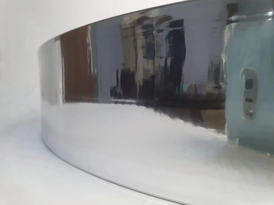 Wysokiej twardości aluminium Aluminiowy czapek z lustrzaną srebrną wykończeniem i aluminiową cewką stopu